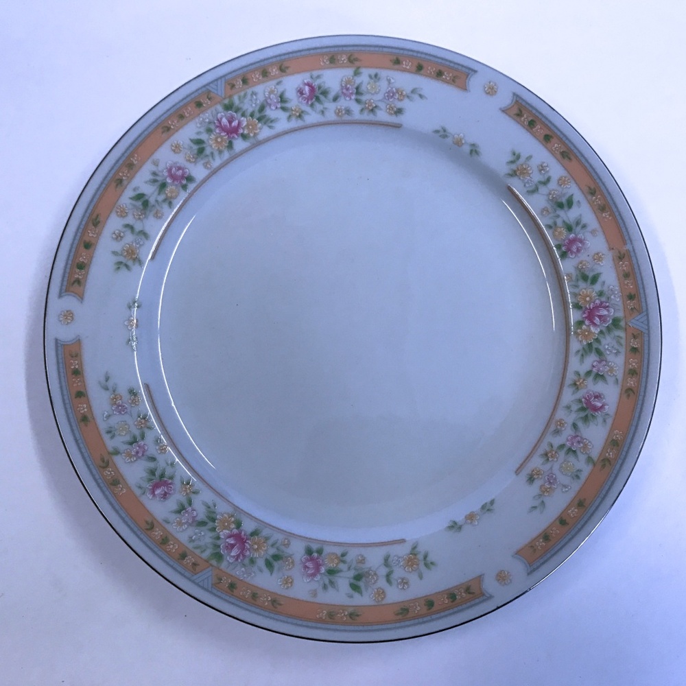 Kentfield & Sawyer Bread Plate Hand Decorated 6"